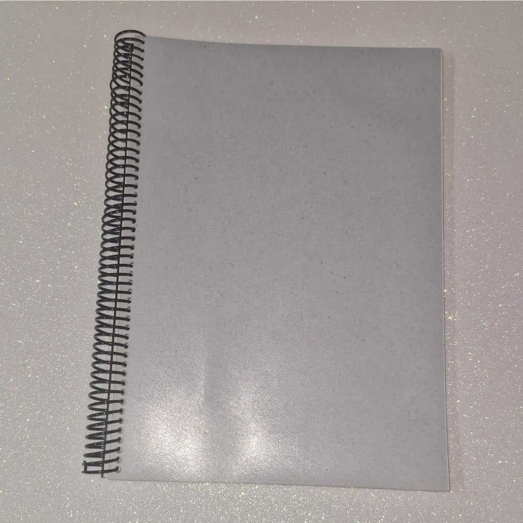 CADERNO FLEXÍVEL -  Sem Pauta - Reciclado  - Com  100 Folhas