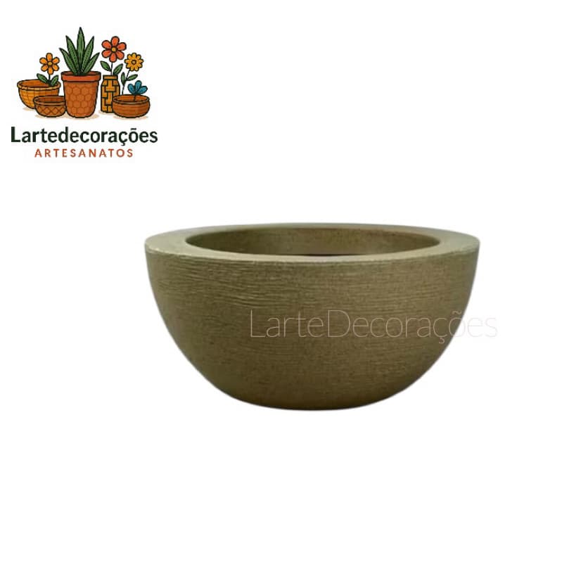 Vaso de Planta Decorativo Reciclável em Polietileno Moderno - Bacia Cód.43