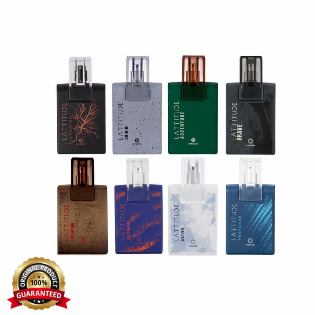 Lattitude Hinode Escolha sua Fragrancia Favorita - 100ml (Stamina Origini Adventure Expedition Extreme Ultra Brave)