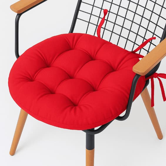 Almofada Futon para bancos e palhetes 40x40 Oxford assento de cadeira redondo