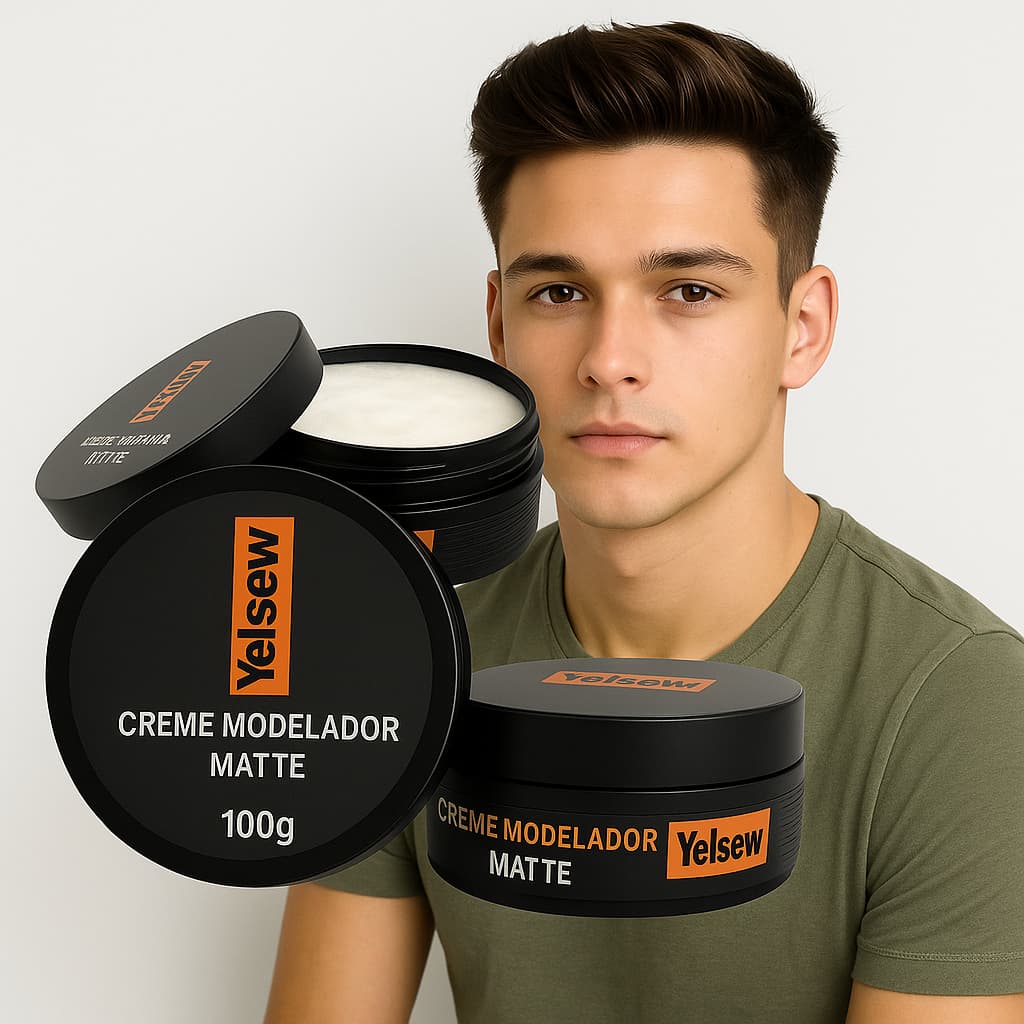 Cera Modeladora Masculina Yelsew Matte 100g – Definição e Fixação 1 Unidade