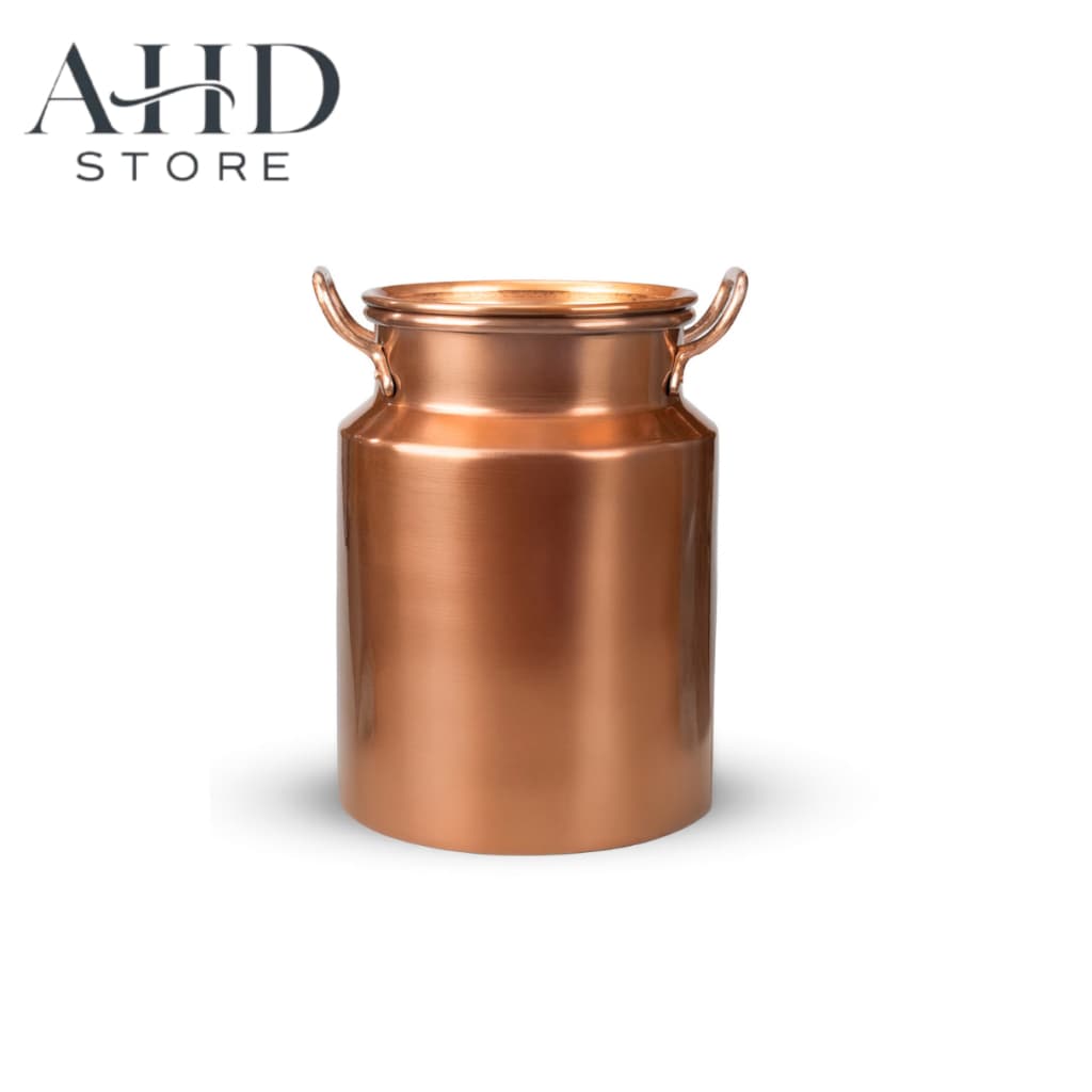 Latão de Leite Alumínio Cor Cobre Decorativo – Leiteira Fazenda Rustica Vintage