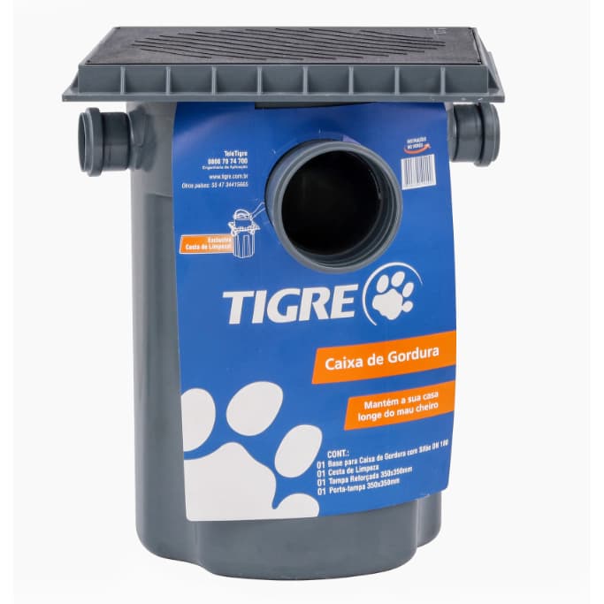 Caixa De Gordura Com Cesto E Tampa Reforçada Dn100 TIGRE