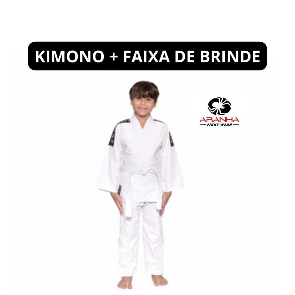 Kimono Infantil Reforçado Judô/Jiu Jitsu Marca Aranha