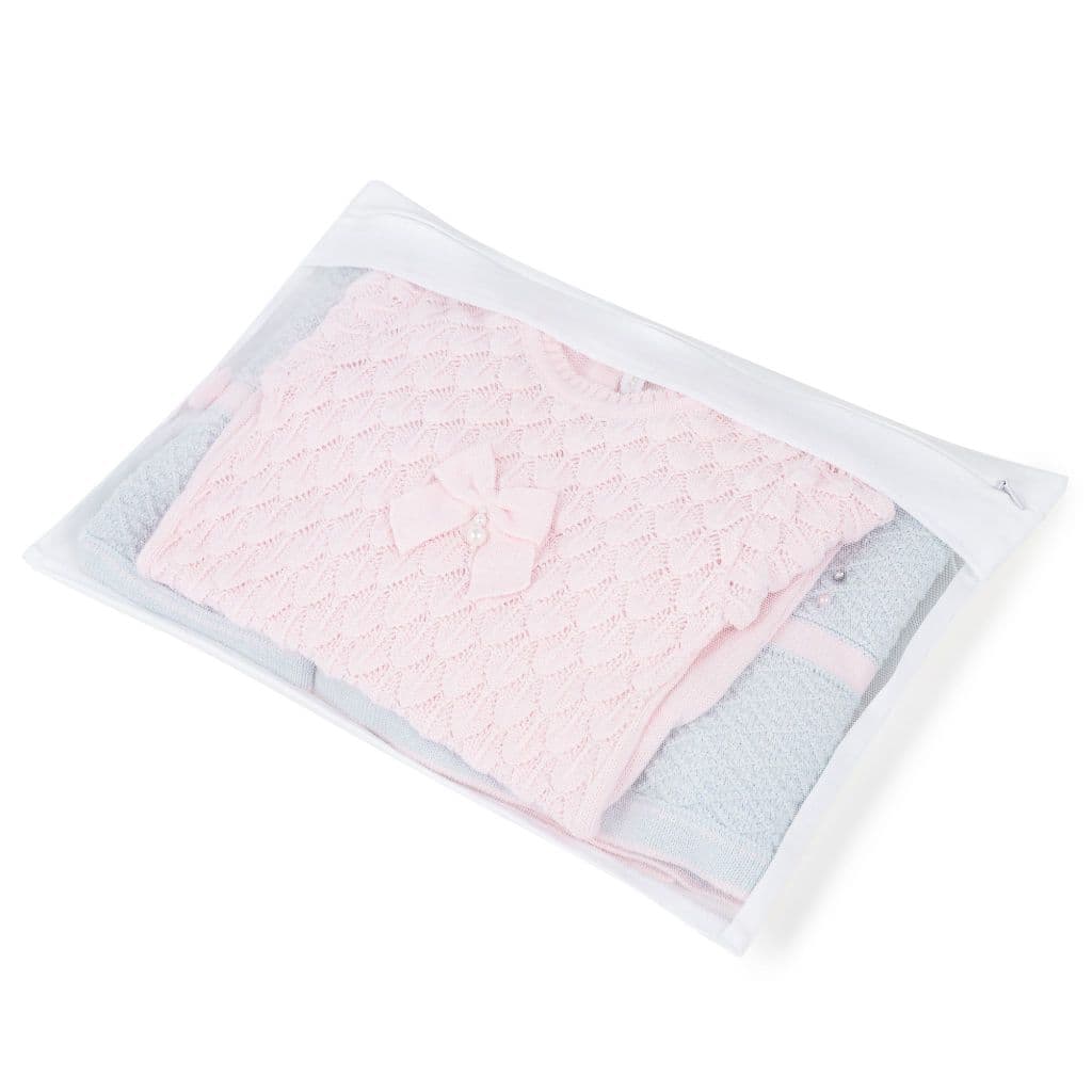 Envelope De Organza Para Roupas De Bebê | Branco 25x35cm