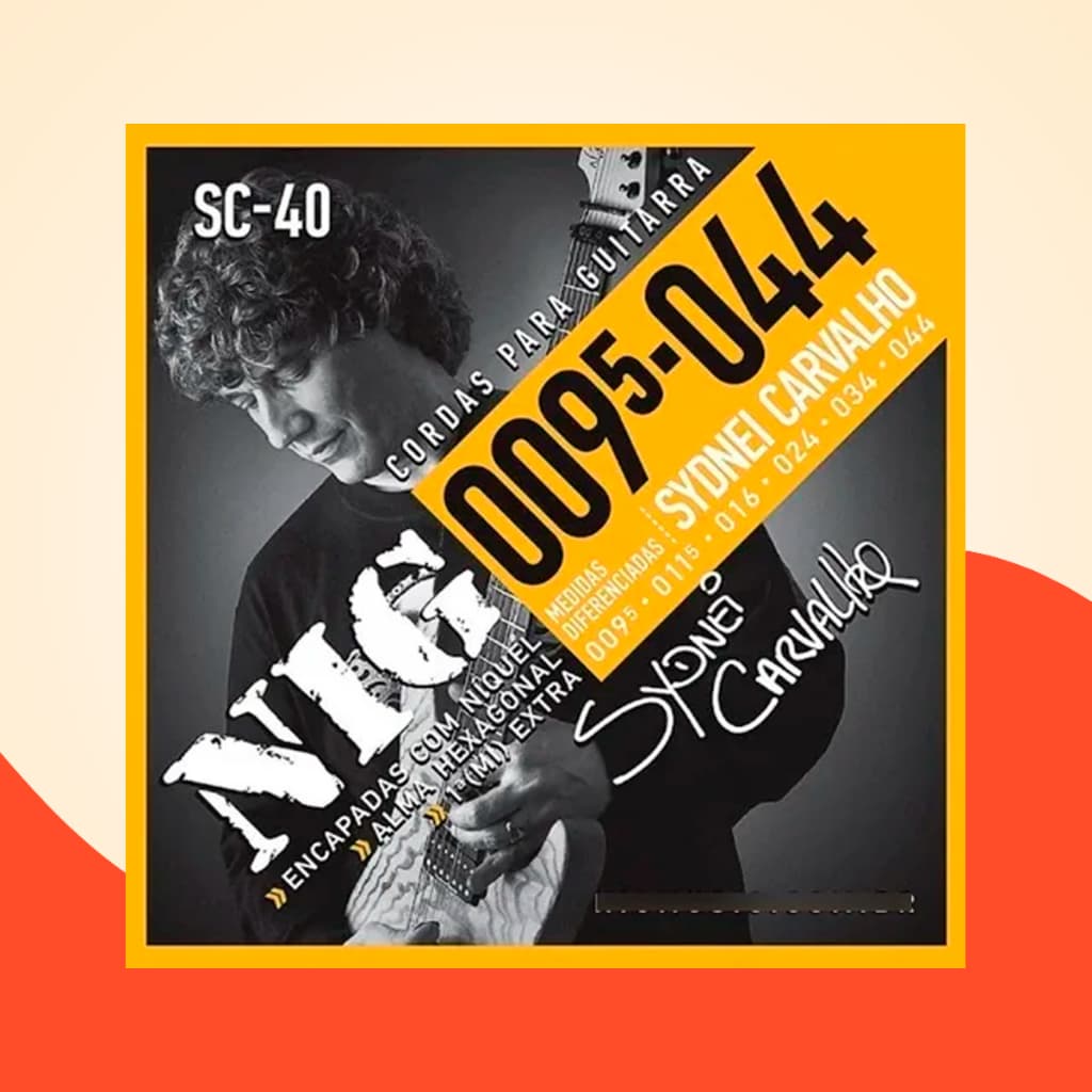 Jogo de Cordas Nig Sc-40 Guitarra Sydnei Carvalho 009.5-044