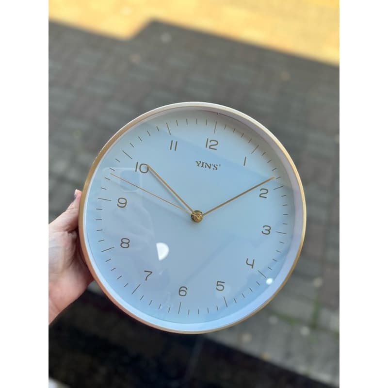 Relógio de Parede Decorativo Yins – 20cm Bonito e Elegante Para Cozinha Salas Escritórios Presente Criativo