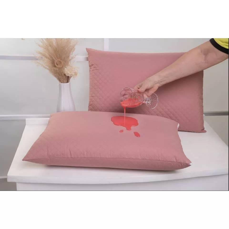 Fronha Porta Travesseiro Impermeável Matelado com Zíper e Anti-ácaro 50cm X 70cm Kit Com 2 Fronhas