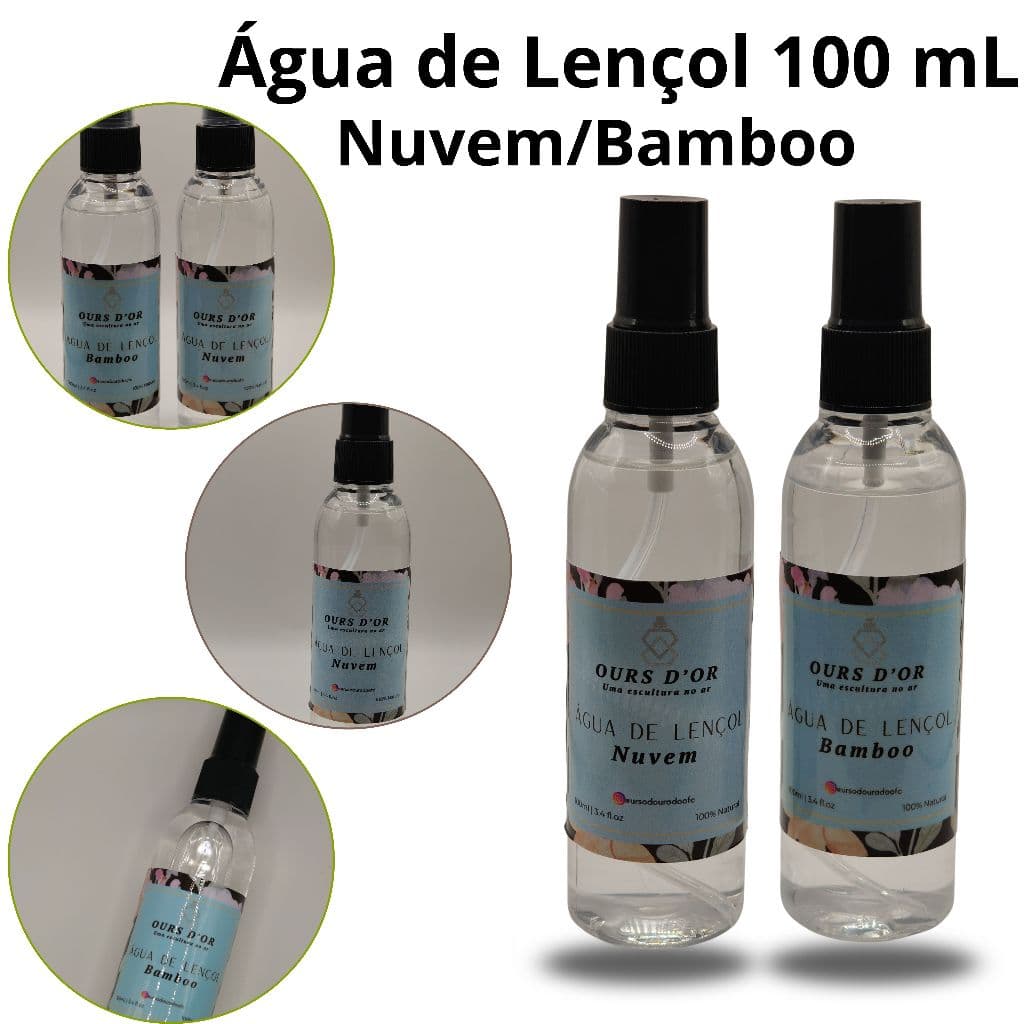 Água Perfumada para camas, sofás, poltronas, tecidos em geral 100ml