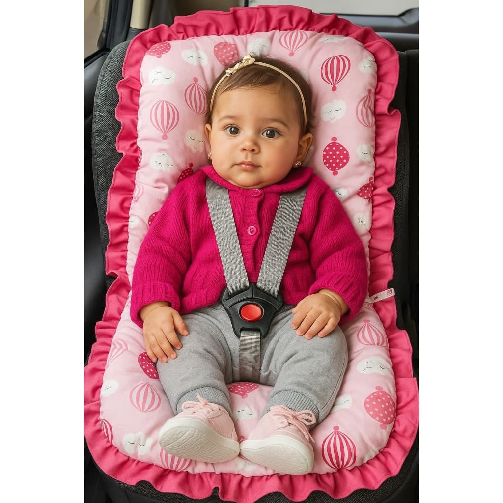 Capa Para Bebe Conforto Algodao Acolchoada Macia Menino e Menina MT