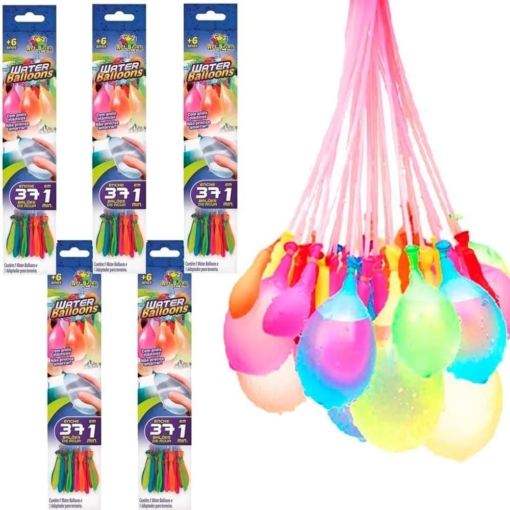 Water Balloons Balões D Água Guerrilha De Bexigas Coloridas 37 unidade por embalagem