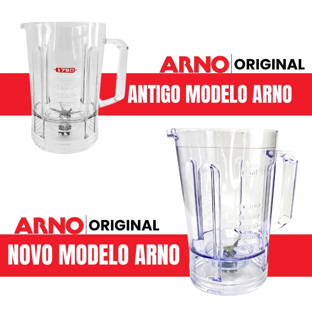 Copo Original Para Liquidificador Arno Power Max 1000w/1400w LN54/55/63/64/65