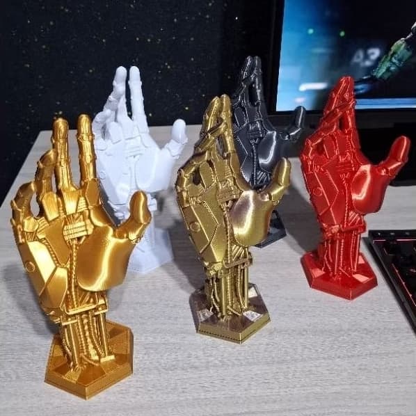 Suporte para controle de ps5 ps4 xbox decorativo mão robótica