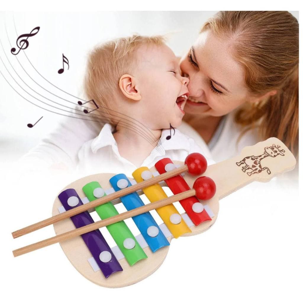 Xilofone Brinquedo Musical Bebê Infantil Educativo Piano Musical Com Baqueta Didático