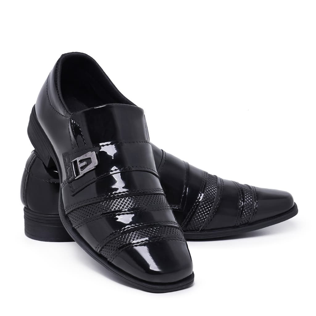 Sapato Social Masculino 803 Dias Dos Pais Casual Verniz Formatura Barato Macio Leve Conforto