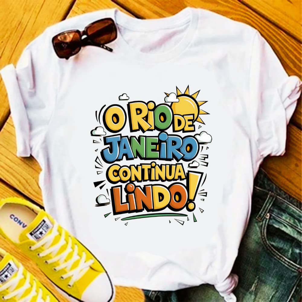 CAMISETA O RIO DE JANEIRO CONTINUA LINDO
