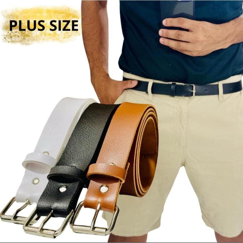 Cintos Masculinos De Couro Unitários e Kits Premium Com Fiivela Prateada Elegante Para Homens Elegante Social