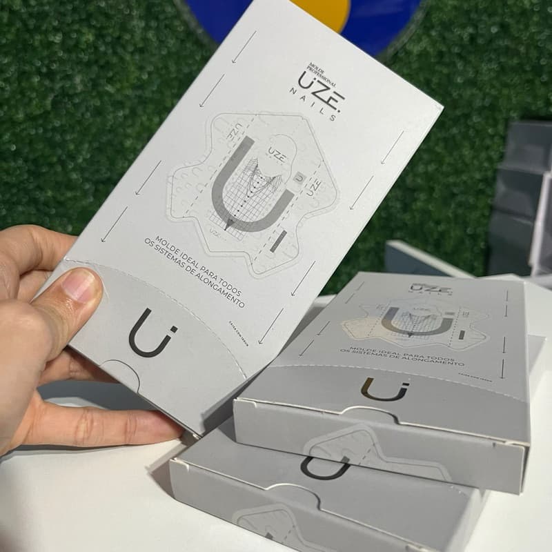 Molde Profissional Tecnológico Anatômico- Uze Nails 100 Unidades