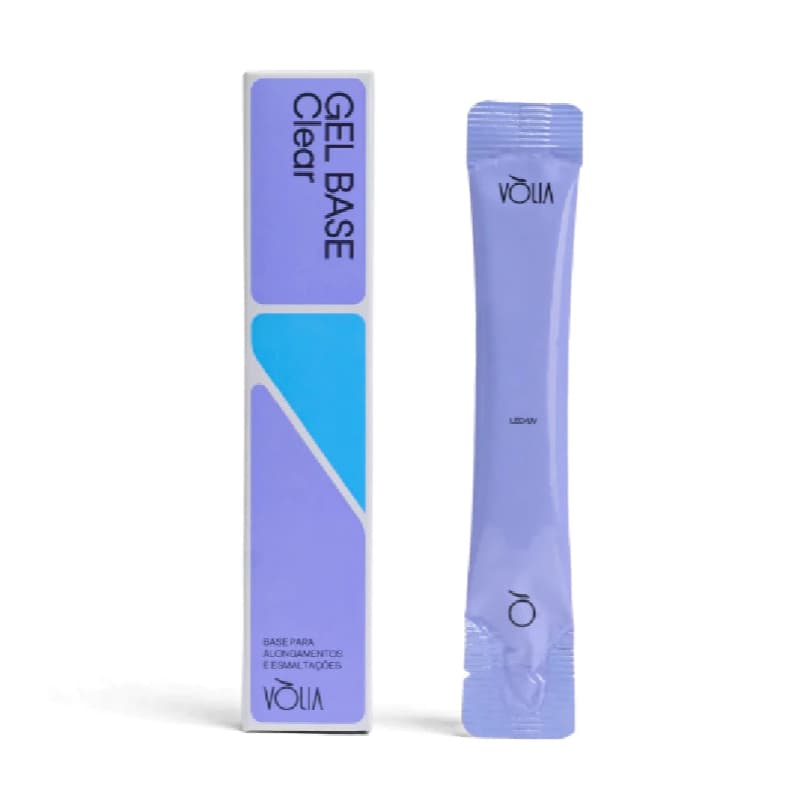 Vòlia Gel Base Frasco ou Refil em Sachê 12g – Para Alongamento, Blindagem e Esmaltação