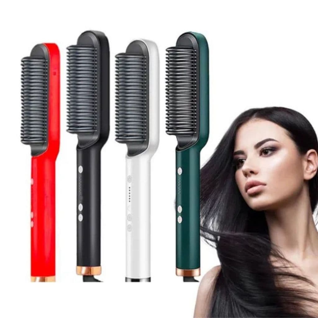 Escova Alisadora  Hidrata, Modela e Anti-Frizz  CORES ALEATORIAS
