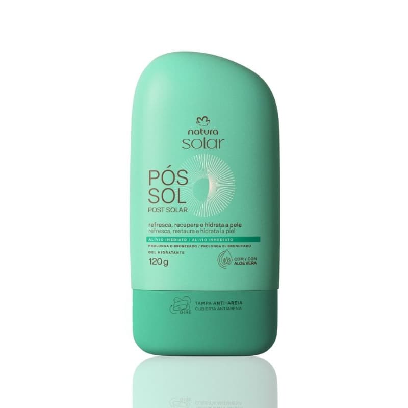 Natura Solar Pós Sol 120g gel hidratante corporal LANÇAMENTO