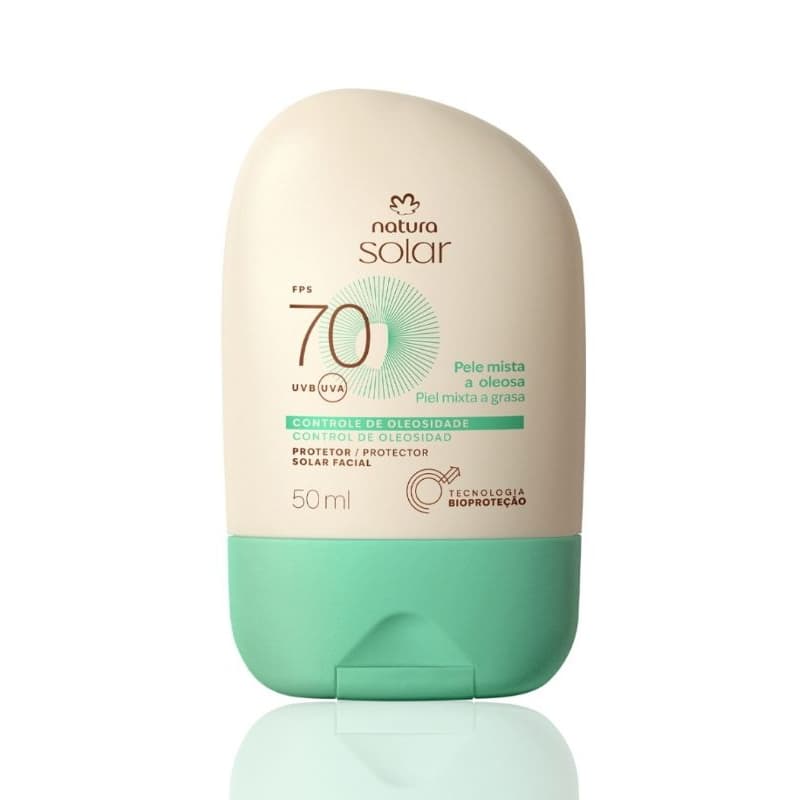 Natura Solar protetor solar facial pele mista a oleosa FPS 70