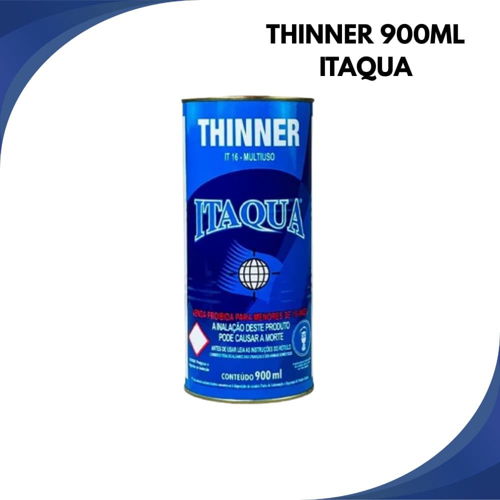 Thinner Itaquá 900ml | Diluidor de Tintas e Limpeza | Multiuso Profissional