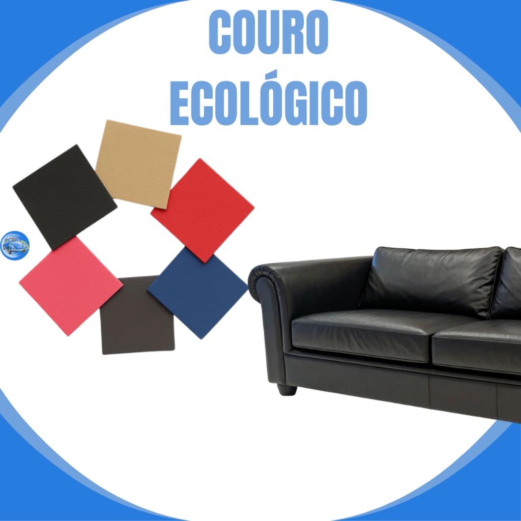 Tecido Couro Courvin Sintético Estofado 1M comprimento X1,40M largura