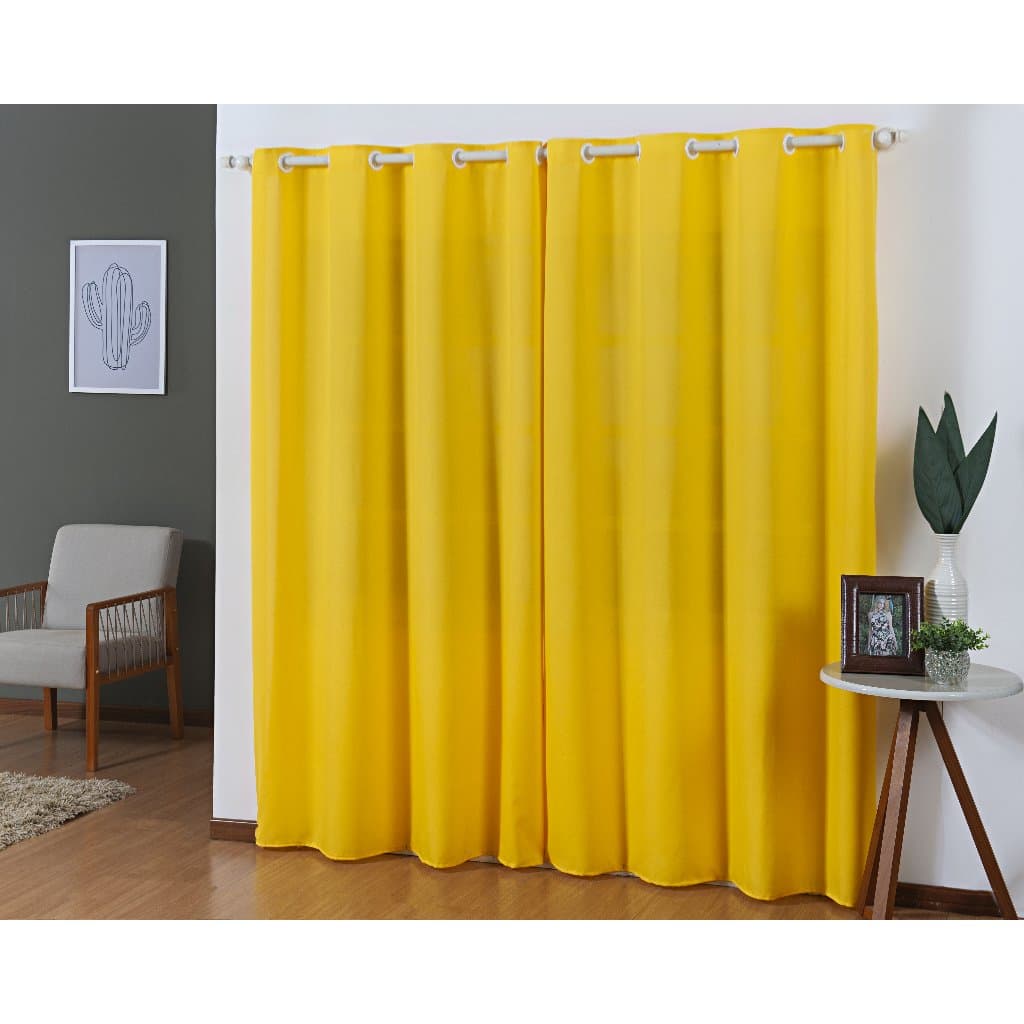 Cortina Oxford Semi Blackout Em Tecido Grosso 2,80 X 2,00 Sala Quarto Cozinha Eventos