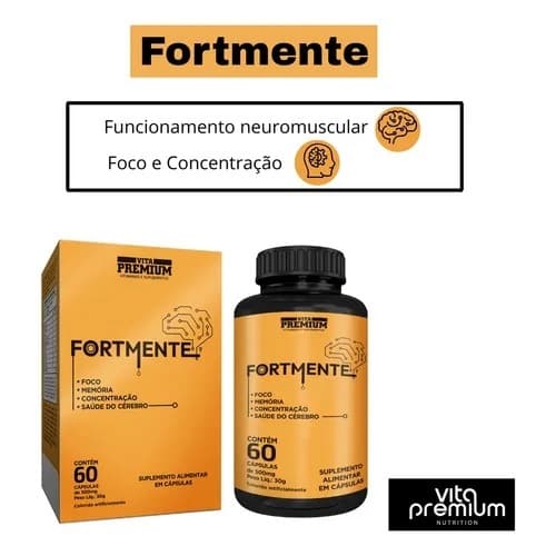 Fortmente Foco e Concentração 60cps - Vita Premium