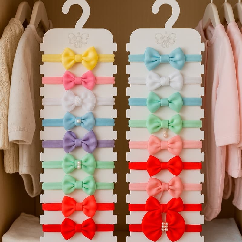 Porta Laços Infantil MDF | Organizador de Laços e Tiaras | Kit com 2