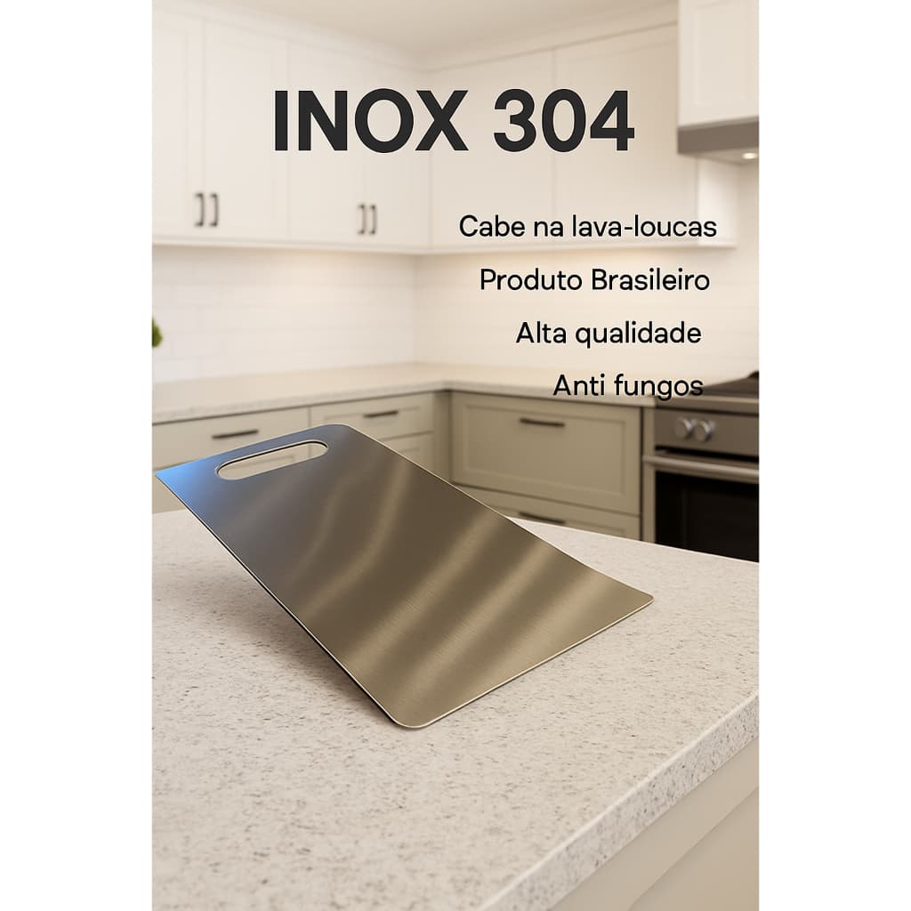 Tábua De Corte De INOX Para Cozinha Taboa Churrasco Carne