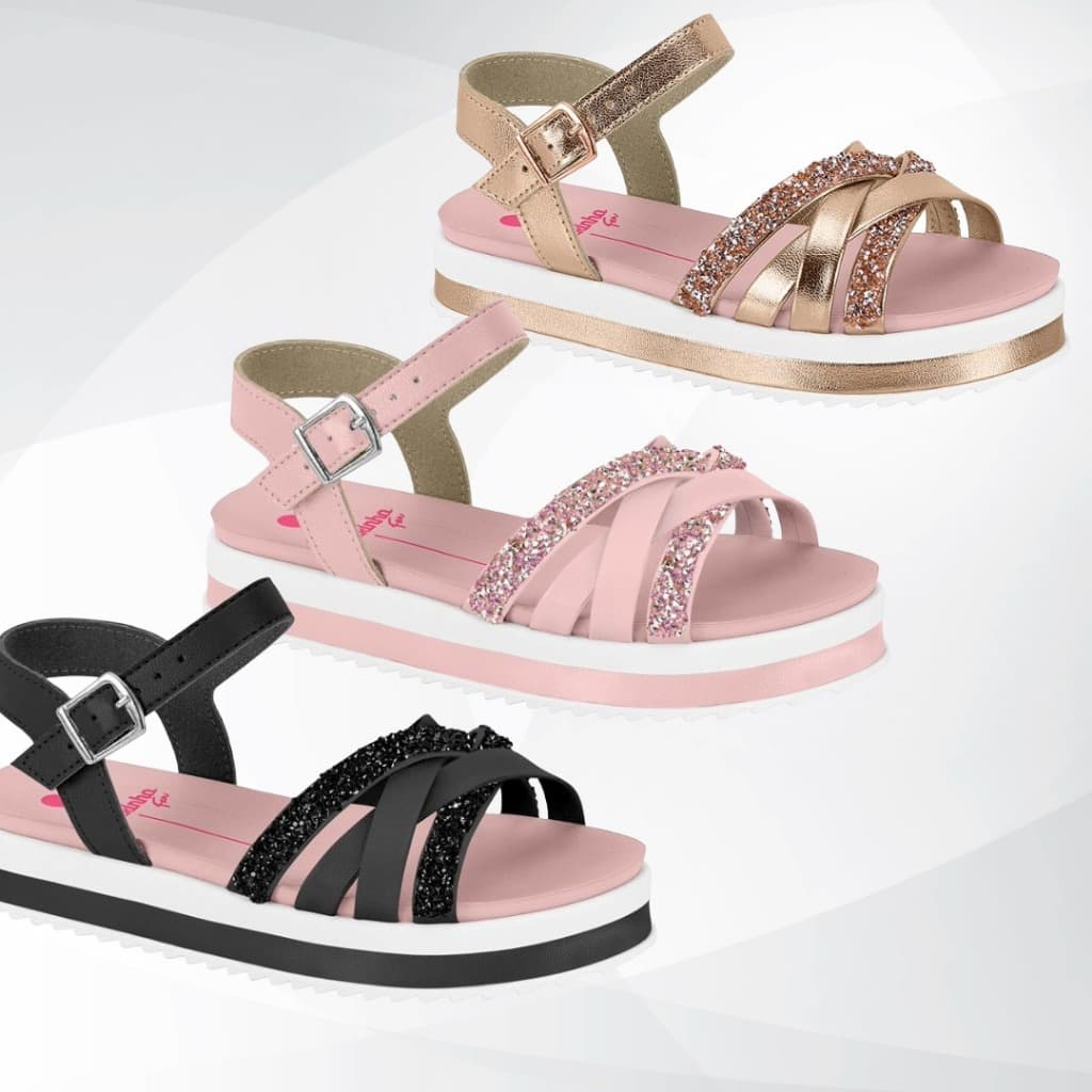 Sandália para menina molekinha, Sandalia plataforma, sandália infantil menina sandalia para menina salto alto