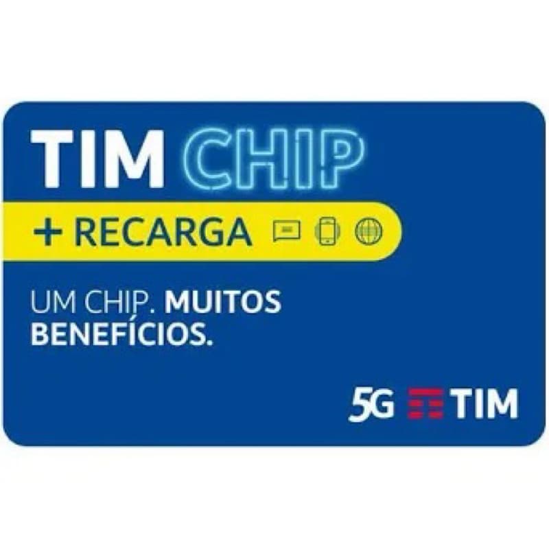 Chip Tim 5g com recarga Todos os DDD