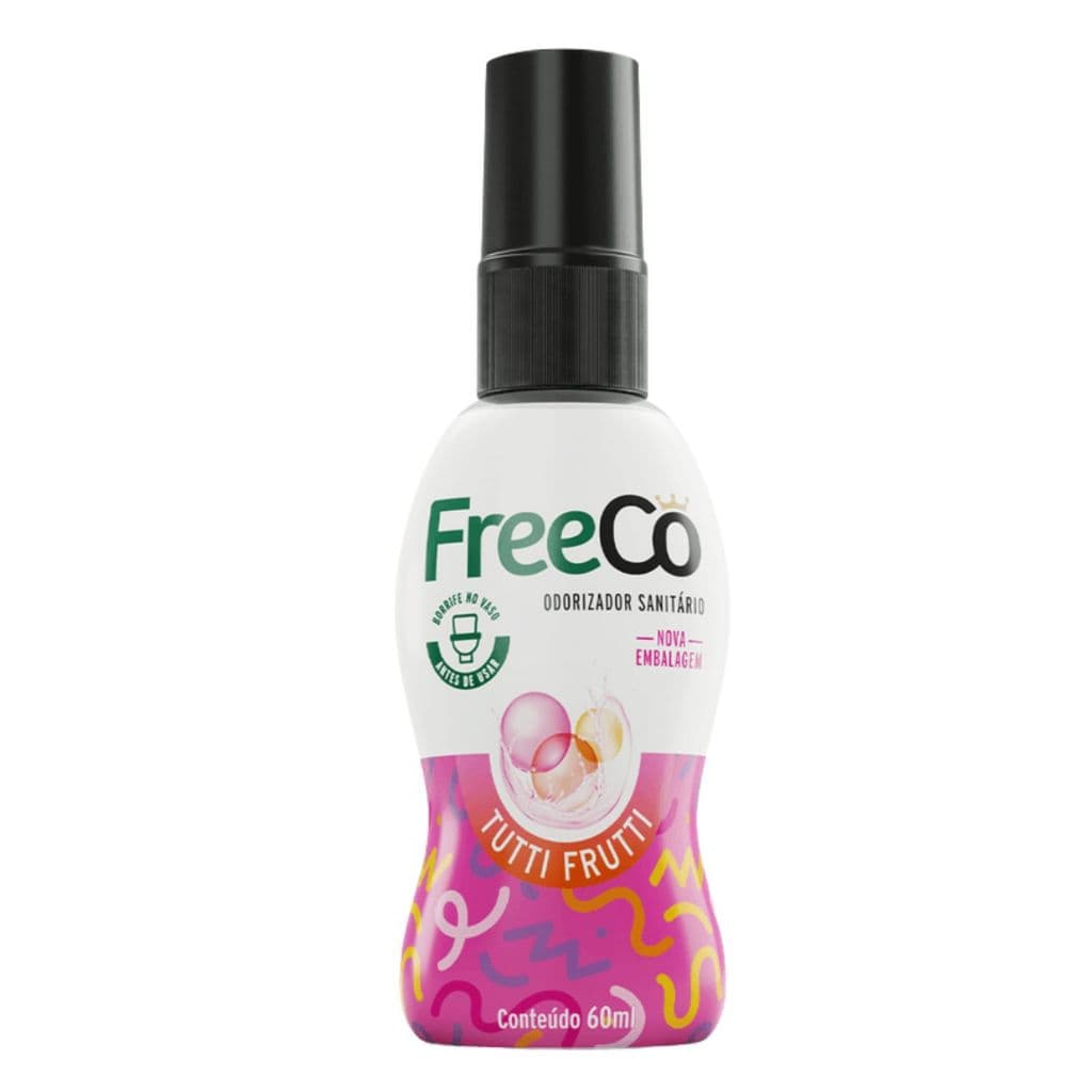 Odorizador Sanitário FreeCo Tutti Frutti 60ml – Free Brands