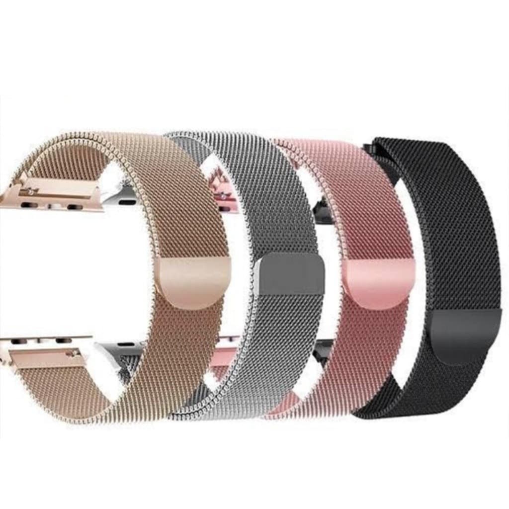 Pulseira Milanese Magnetica para Relogio Smartwatch 38 40mm Varias Cores