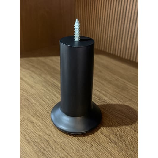 Pé de Cama Box 10cm Preto em Polietileno – Base 7cm Kit para Móveis de Madeira