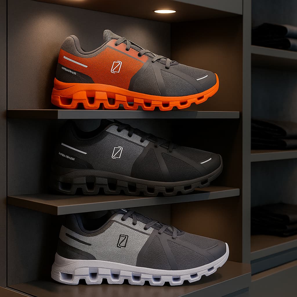 Kit com 3 Pares de Tênis Masculinos Leves e Versáteis para Academia, Corrida, Caminhada e Trabalho