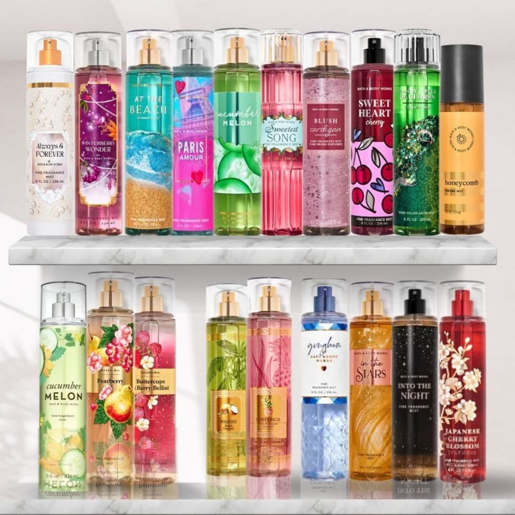 Body Splash Bath & Body Works Original Diversas Fragrâncias Importadas 236ML