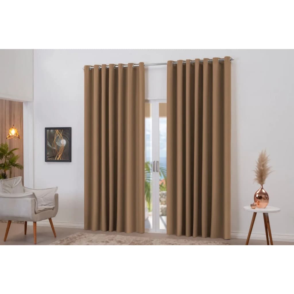 Cortina 2,80x1,70 Blackout Blecaute Corta Luz Tecido Grosso Sala Quarto Cozinha Eventos