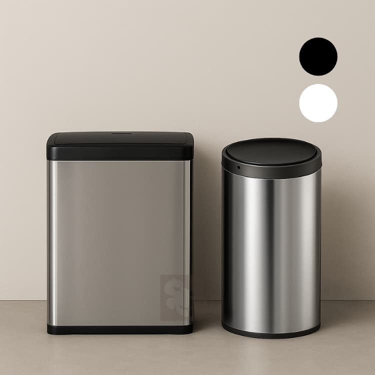 Lixeira Automática 40 Litros Inox Com Sensor De Proximidade Retangular Inteligente Design Moderno