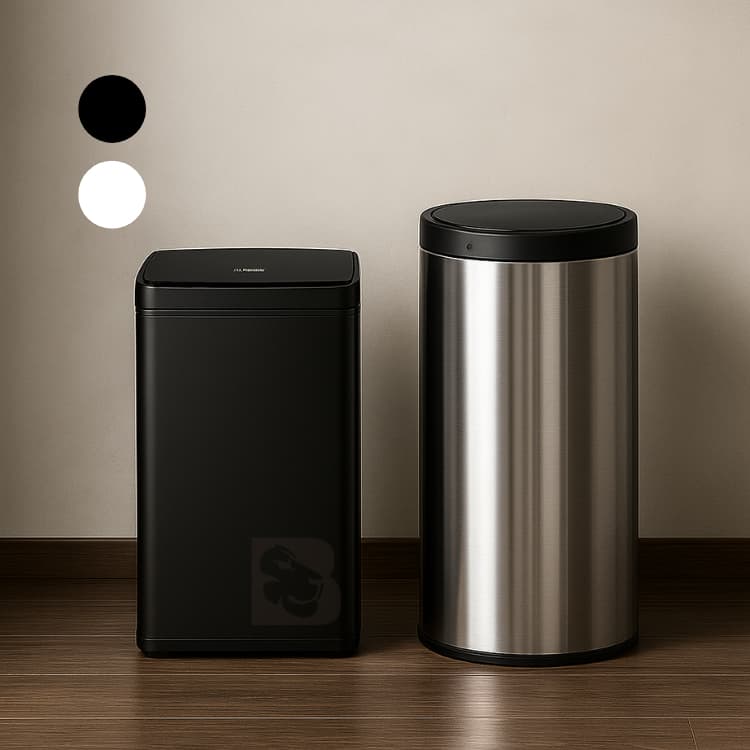 Lixeira Automática Inox Com Sensor De Proximidade Retangular 50 Litros Inteligente Design Moderno