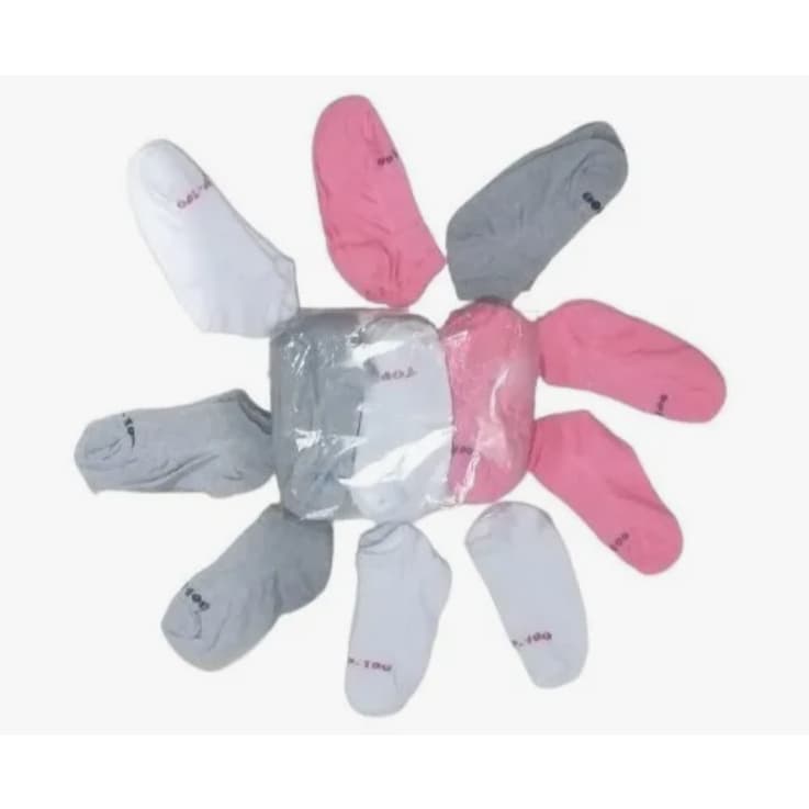 Kit 4 Meias Feminina Básica Algodão Cano Curto 34-39 Alta Qualidade