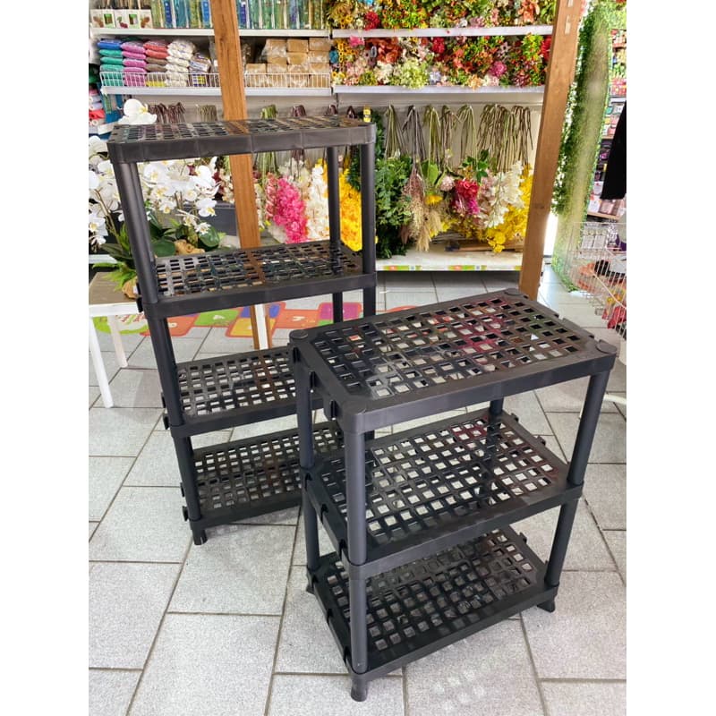 Estante Modular Multiuso - Prateleira Modular Plástico 3 andares ou 4 andares
