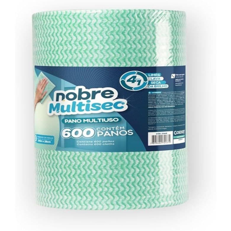 Pano Multiuso Slim (28Cmx240M) Verde - Nobre