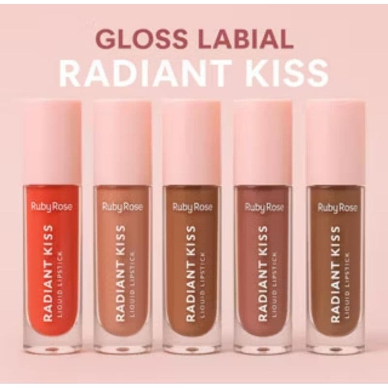 Gloss Labial Radiant Kiss Lip Gloss Linha Rosa Ruby Rose