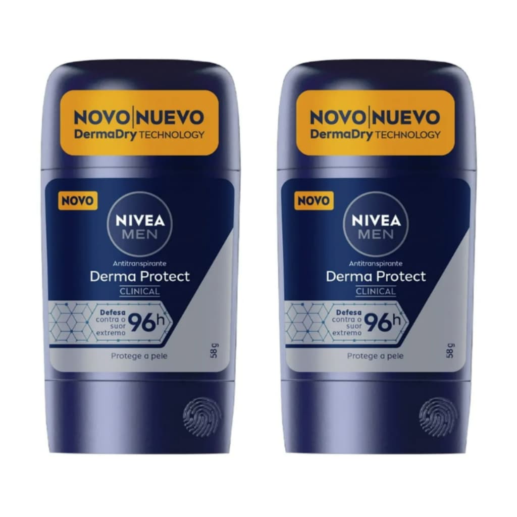 Kit c/ 2 Desodorante Nivea Clinical Masculino Derma Protect 54g