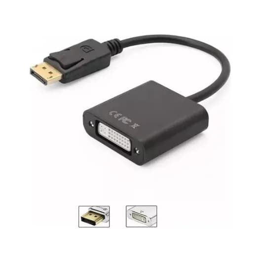 Cabo Adaptador Displayport Macho Para Dvi (24+5) Femea