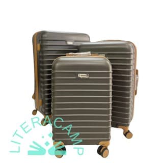 Kit 3 malas para viagem Grande 35kg Média 23kg e Bordo 10kg Brucks Giratória 360° ; Envio Imediato em menos de 24hs