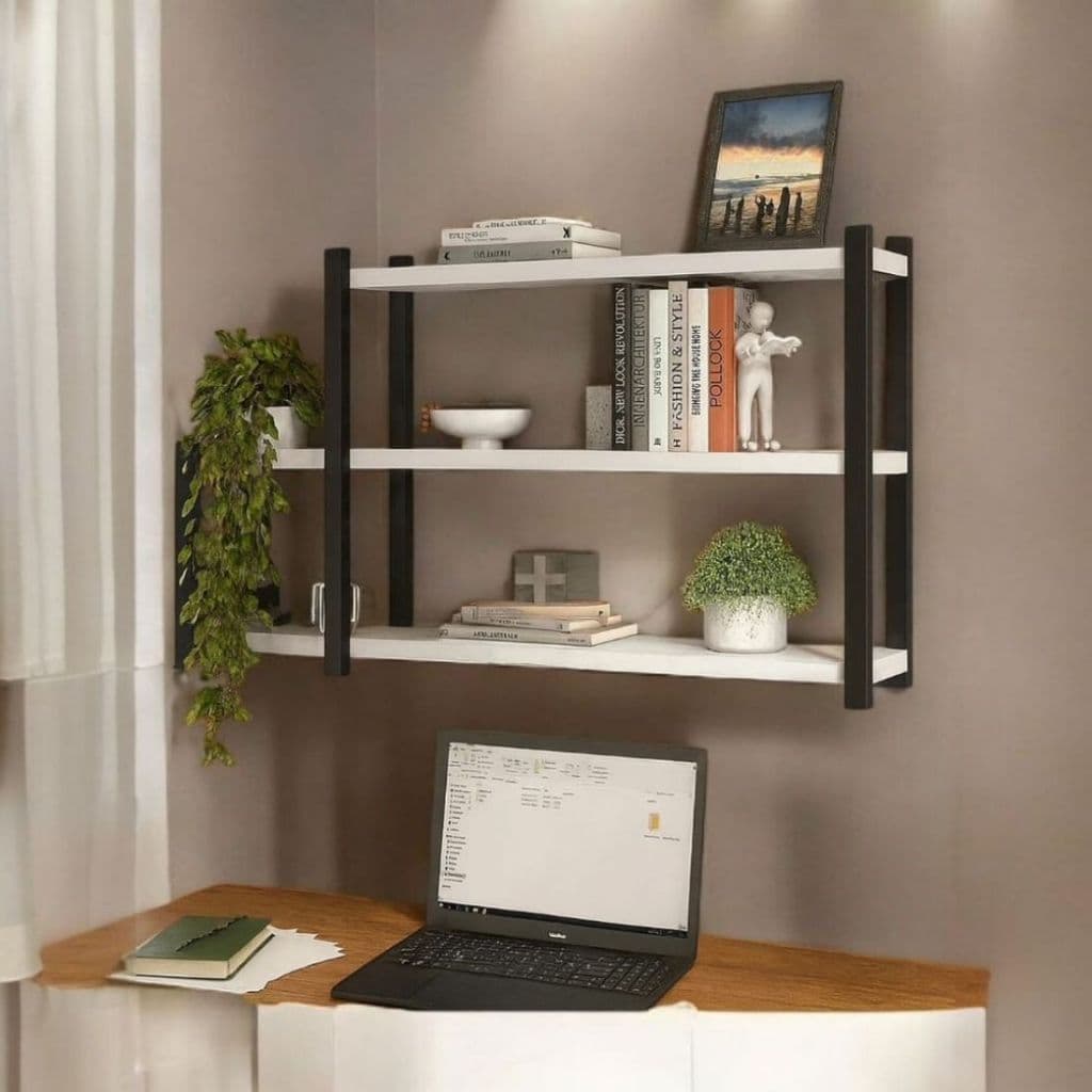 Prateleira Estilo Industrial suporte em madeira Suporta 20kg Super Resistente MDF TX Marcenaria